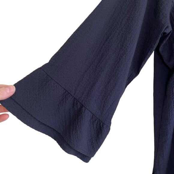 Soft Surroundings Constance Wire Collar Crinkled Blouse - Picture 4 of 16